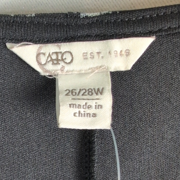 Cato Black and White‎ Asymmetrical Sheath Dress - Picture 3 of 5